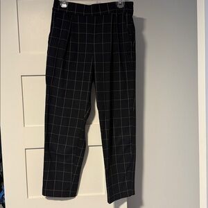 GAP Navy Plaid Pants
